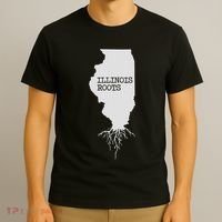 Illinois Roots  State Map Gift Illinois T-Shirt thumb 3