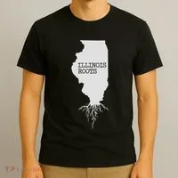 Illinois Roots  State Map Gift Illinois T-Shirt thumb 3