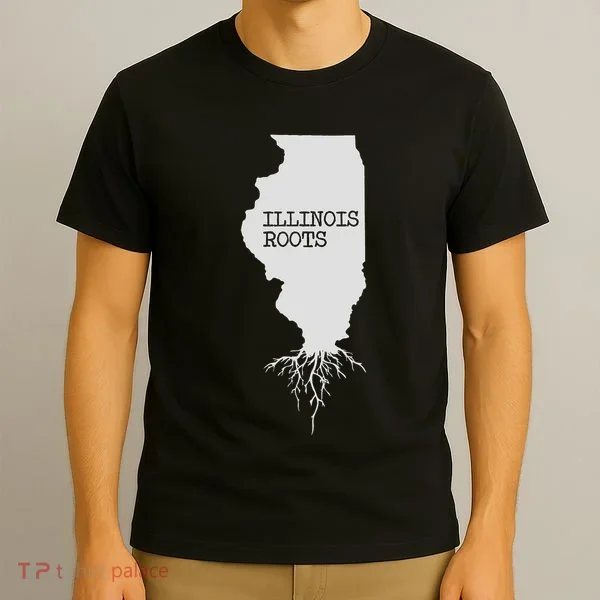 Illinois Roots  State Map Gift Illinois T-Shirt