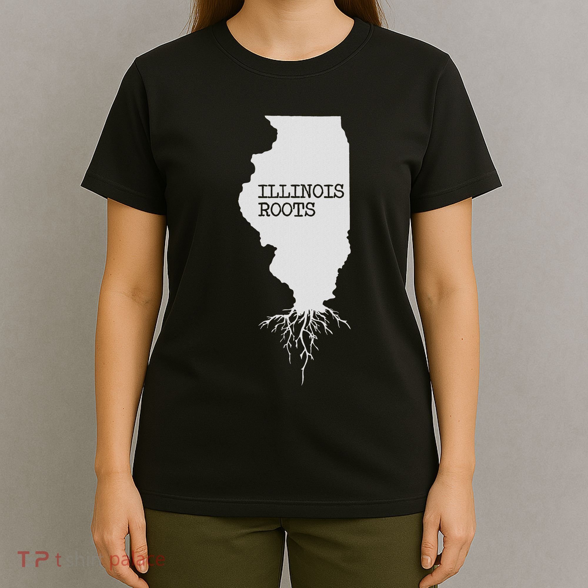 Illinois Roots  State Map Gift Illinois T-Shirt