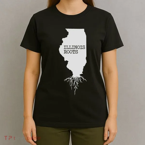 Illinois Roots  State Map Gift Illinois T-Shirt