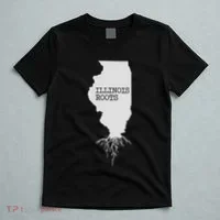 Illinois Roots  State Map Gift Illinois T-Shirt thumb 5