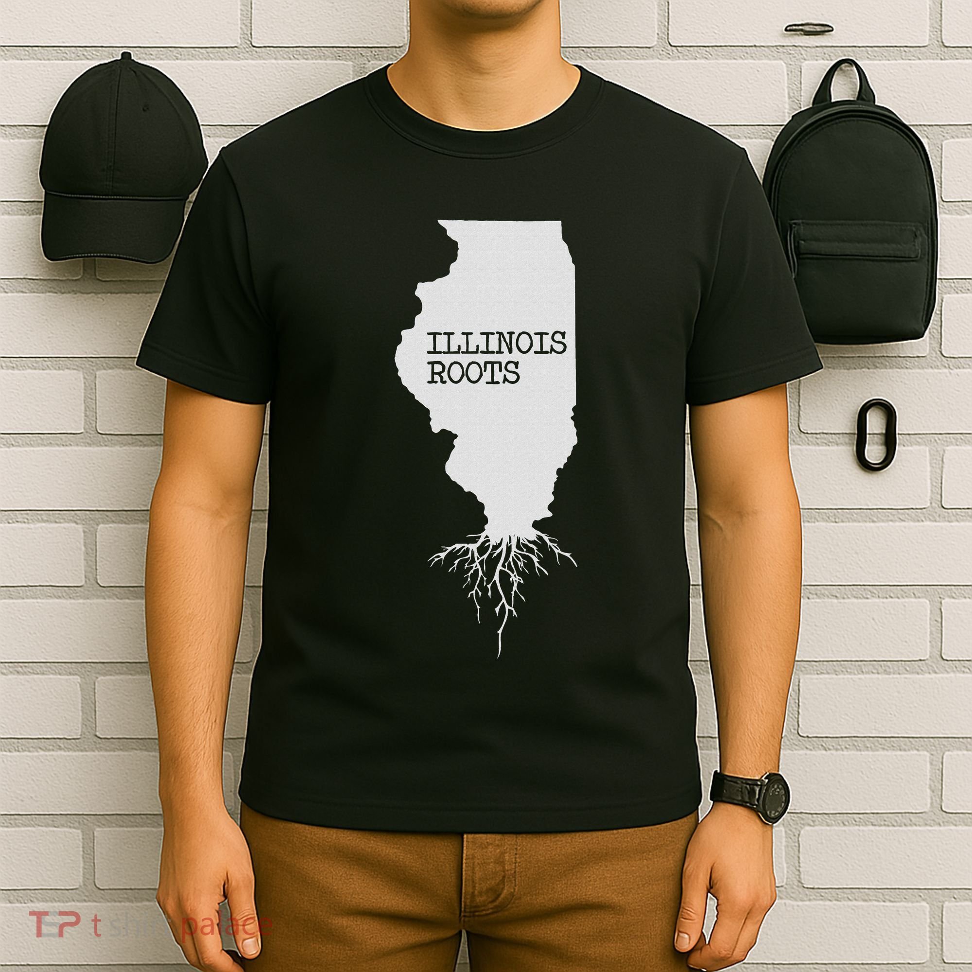 Illinois Roots  State Map Gift Illinois T-Shirt