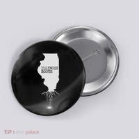Illinois Roots  State Map Gift Illinois Button thumb 0