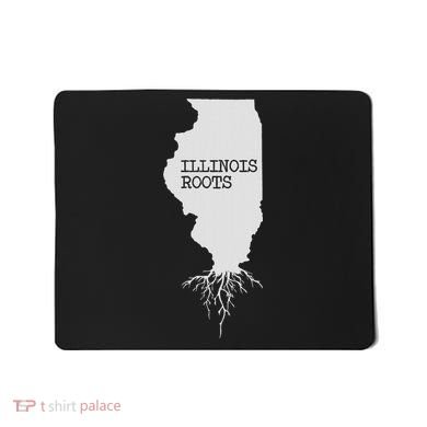 Illinois Roots  State Map Gift Illinois Mousepad