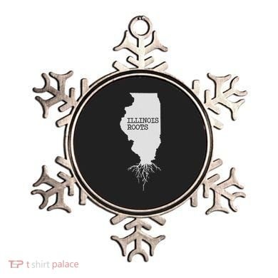 Illinois Roots  State Map Gift Illinois Ornament