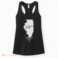 Illinois Roots  State Map Gift Illinois Women's Tank Top thumb 0