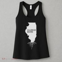 Illinois Roots  State Map Gift Illinois Women's Tank Top thumb 3