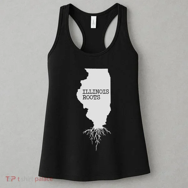 Illinois Roots  State Map Gift Illinois Women's Tank Top