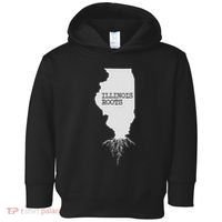 Illinois Roots  State Map Gift Illinois Toddler Hoodie thumb 0
