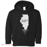 Illinois Roots  State Map Gift Illinois Toddler Hoodie thumb 0