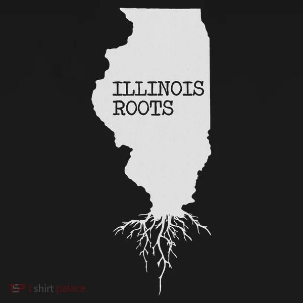 Illinois Roots  State Map Gift Illinois Toddler Hoodie