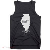 Illinois Roots  State Map Gift Illinois Tank Top thumb 0