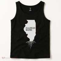Illinois Roots  State Map Gift Illinois Tank Top thumb 2