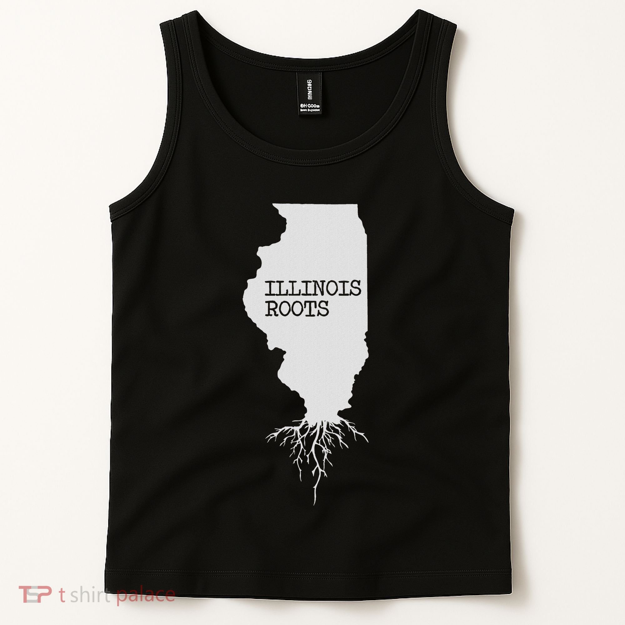Illinois Roots  State Map Gift Illinois Tank Top