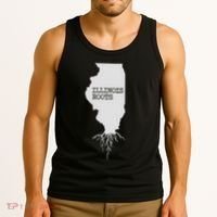Illinois Roots  State Map Gift Illinois Tank Top thumb 3