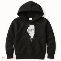 Illinois Roots  State Map Gift Illinois Kids Hoodie thumb 0