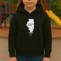 Illinois Roots  State Map Gift Illinois Kids Hoodie thumb 3