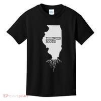 Illinois Roots  State Map Gift Illinois Kids T-Shirt thumb 0