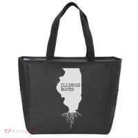 Illinois Roots  State Map Gift Illinois Tote Bag thumb 0