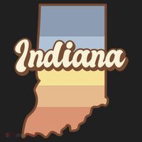 Indiana Retro Sunset Logo Women's Sweatshirt thumb 2