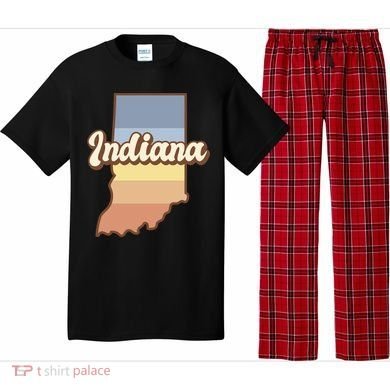 Indiana Retro Sunset Logo Pajama Set
