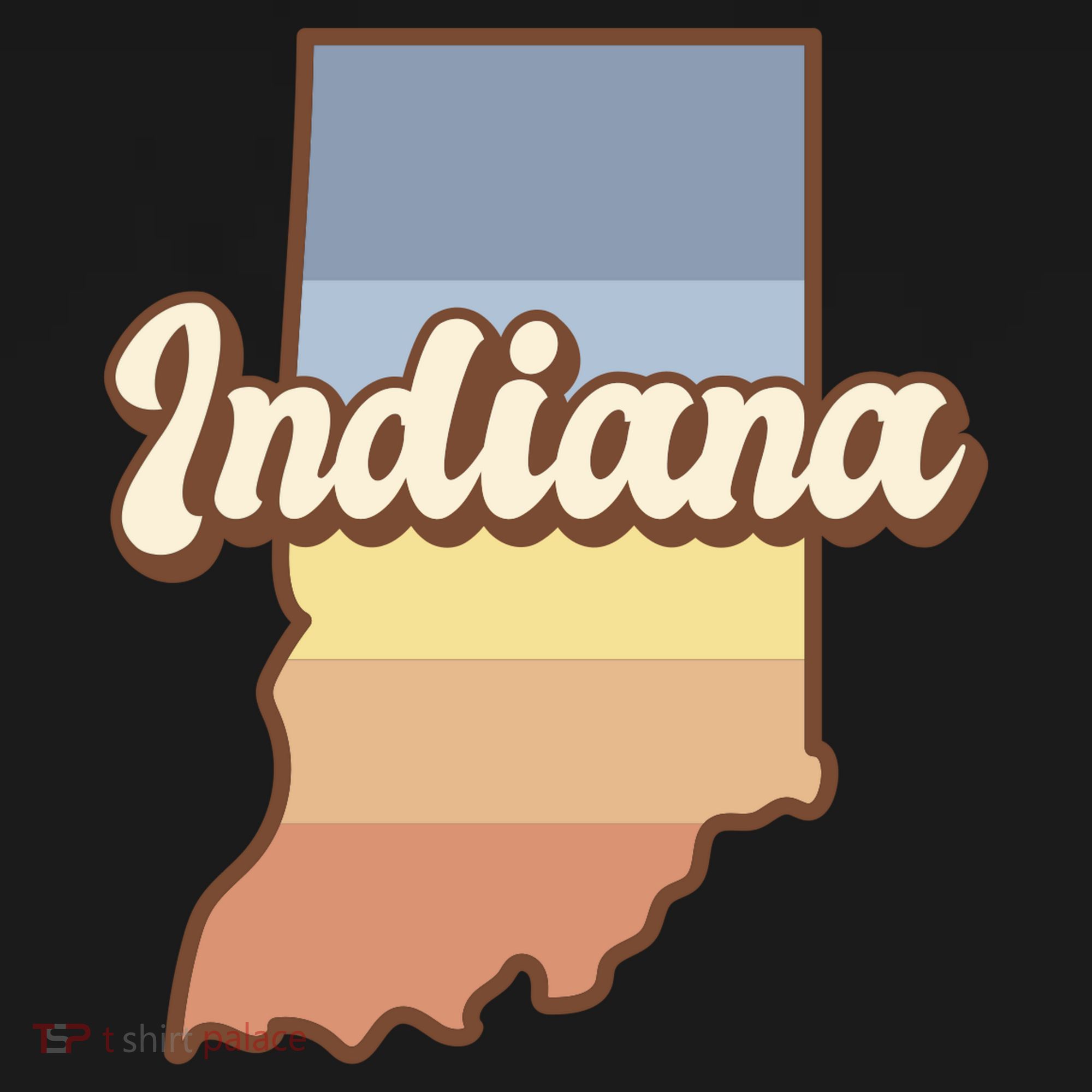 Indiana Retro Sunset Logo Pajama Set