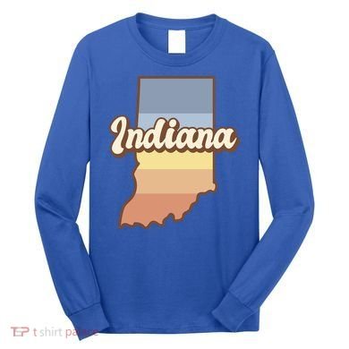 Indiana Retro Sunset Logo Long Sleeve Shirt