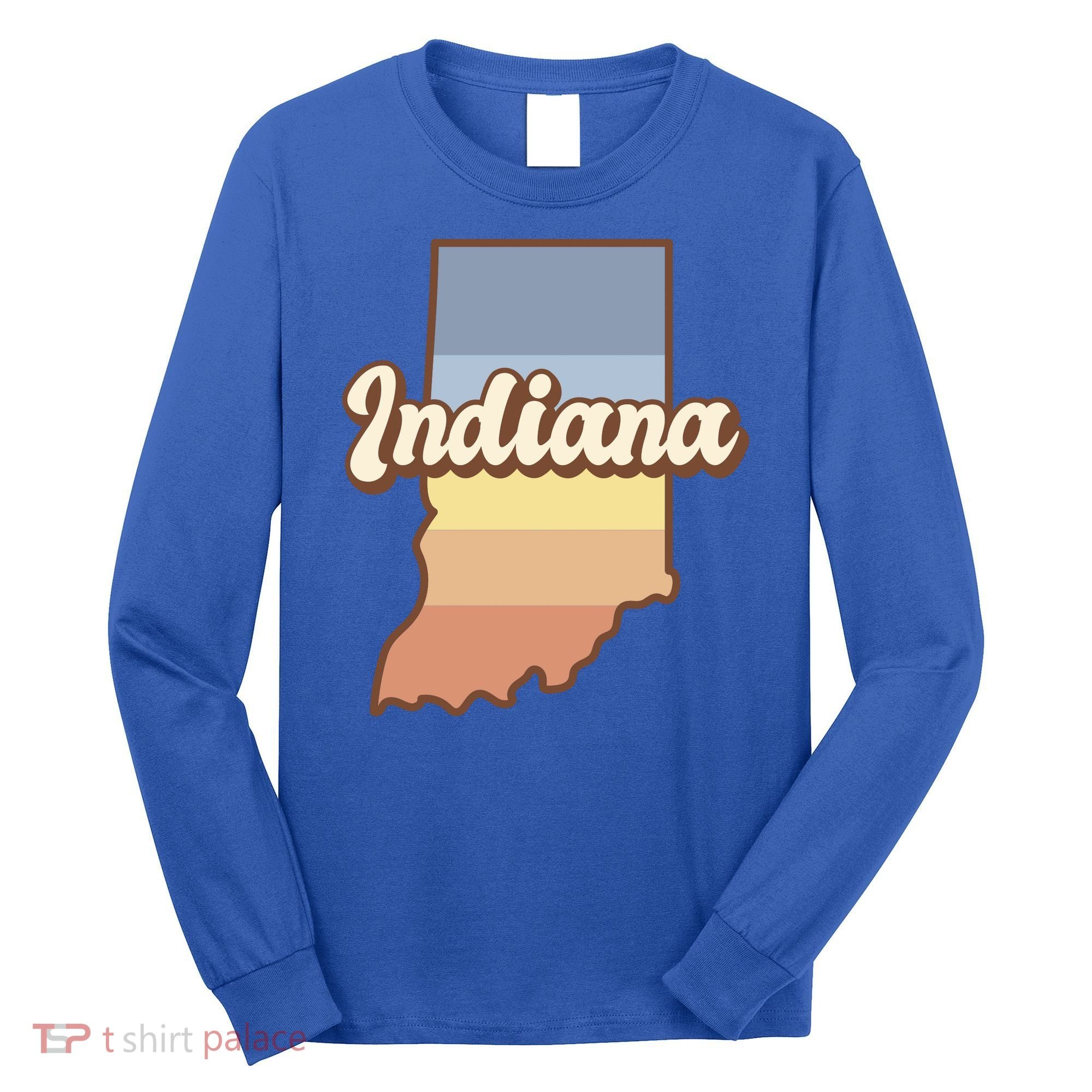 Indiana Retro Sunset Logo Long Sleeve Shirt