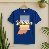 Indiana Retro Sunset Logo T-Shirt thumb 2