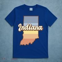 Indiana Retro Sunset Logo T-Shirt thumb 5
