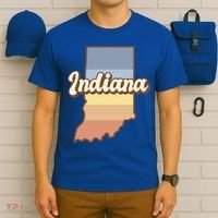Indiana Retro Sunset Logo T-Shirt thumb 6