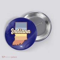 Indiana Retro Sunset Logo Button thumb 0