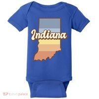 Indiana Retro Sunset Logo Baby Bodysuit thumb 0