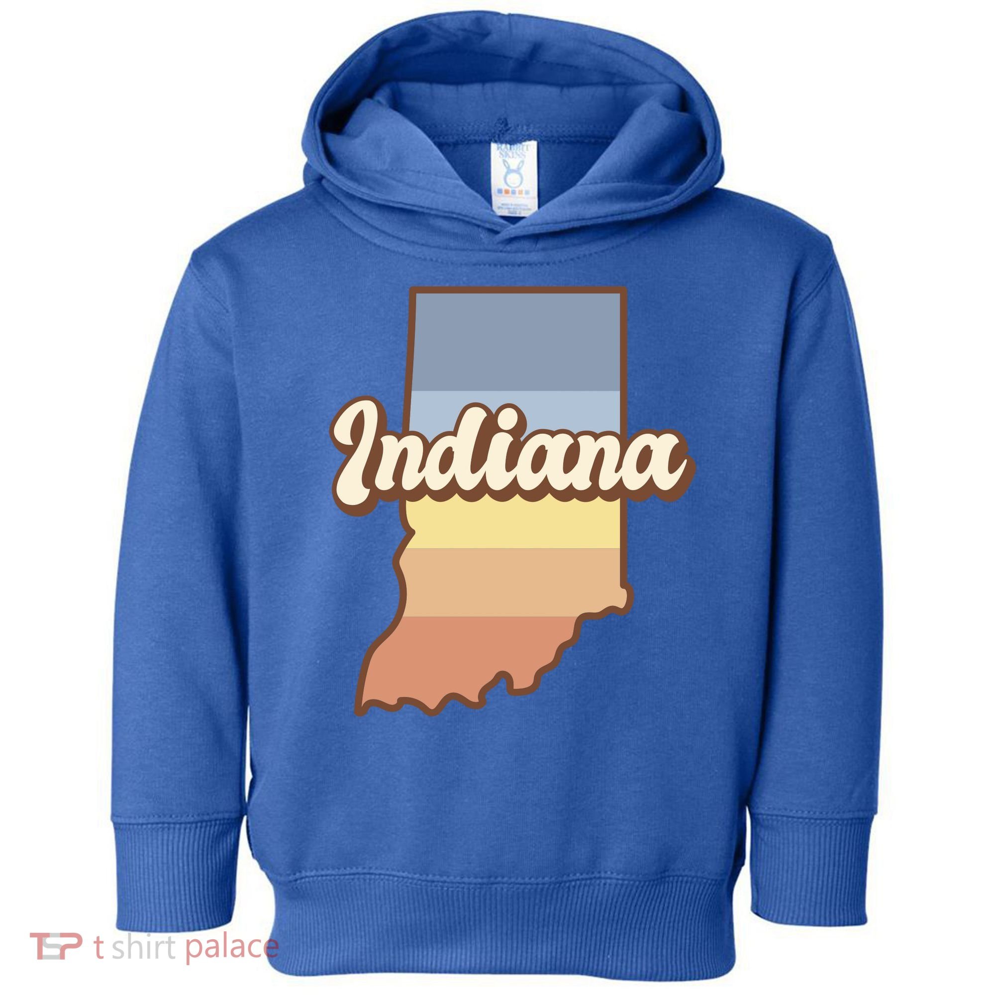 Indiana Retro Sunset Logo Toddler Hoodie