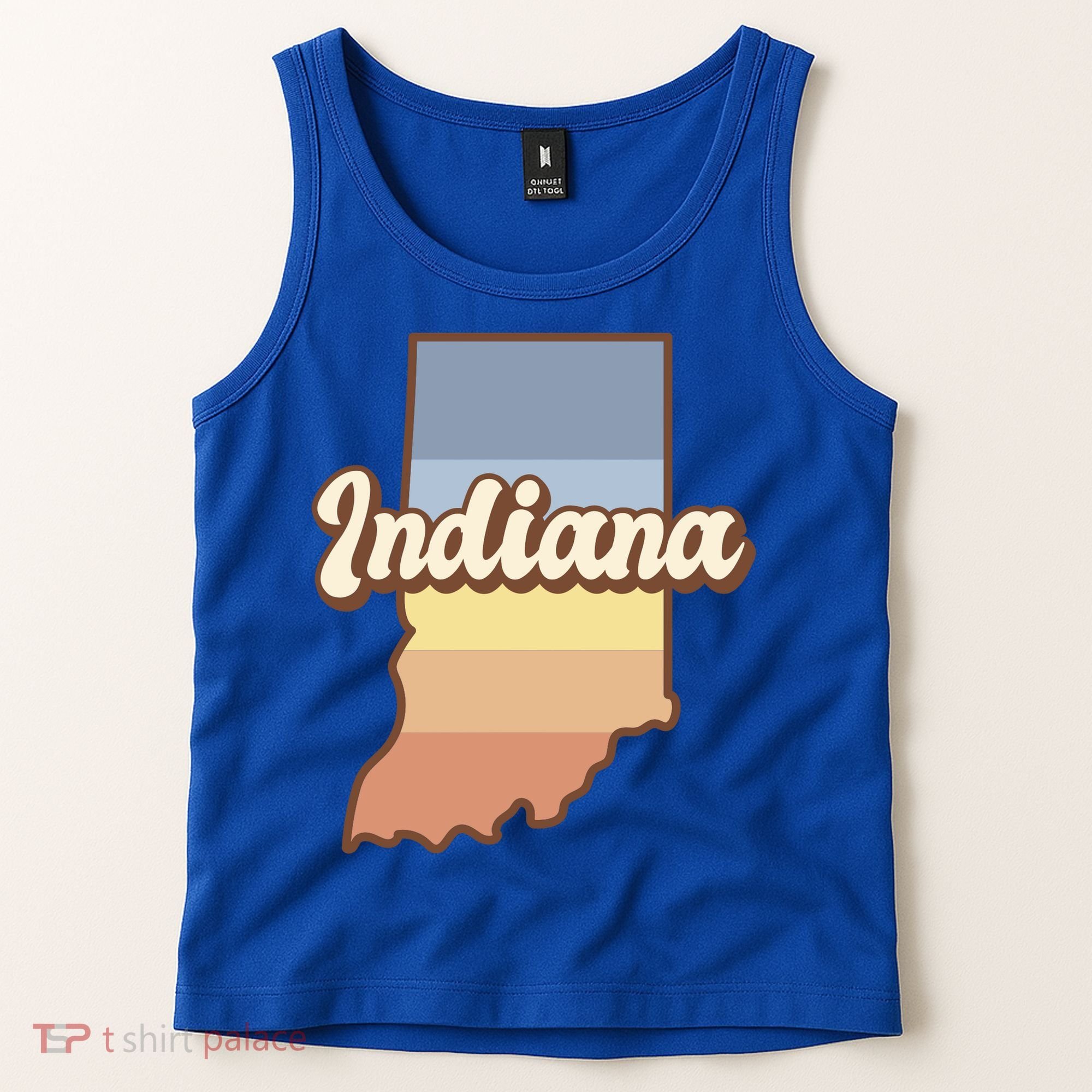 Indiana Retro Sunset Logo Tank Top