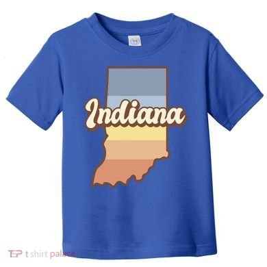 Indiana Retro Sunset Logo Toddler T-Shirt