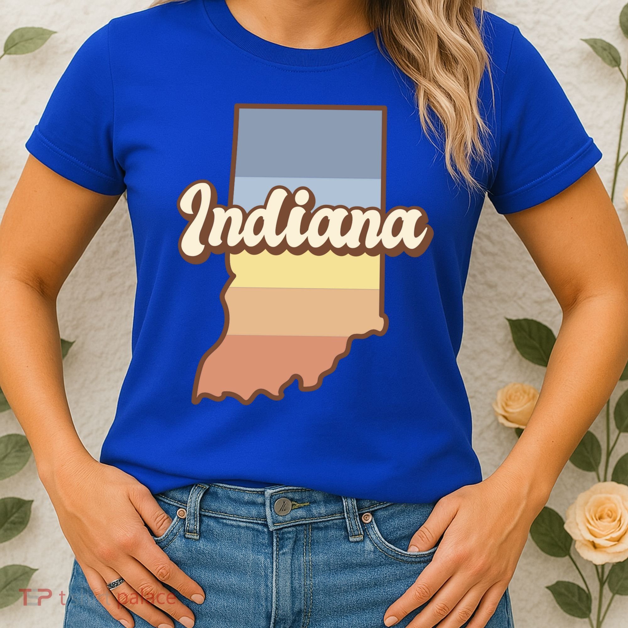 Indiana Retro Sunset Logo Women's T-Shirt