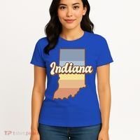 Indiana Retro Sunset Logo Women's T-Shirt thumb 4