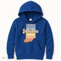 Indiana Retro Sunset Logo Kids Hoodie thumb 0