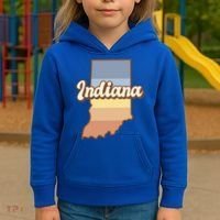 Indiana Retro Sunset Logo Kids Hoodie thumb 3
