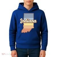 Indiana Retro Sunset Logo Kids Hoodie thumb 4