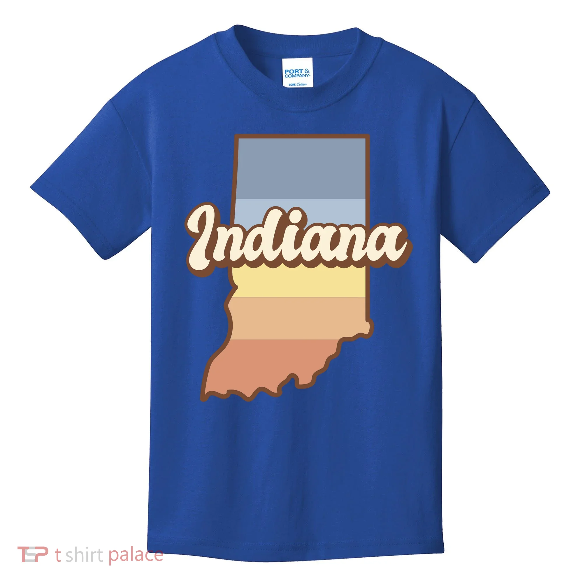 Indiana Retro Sunset Logo Kids T-Shirt