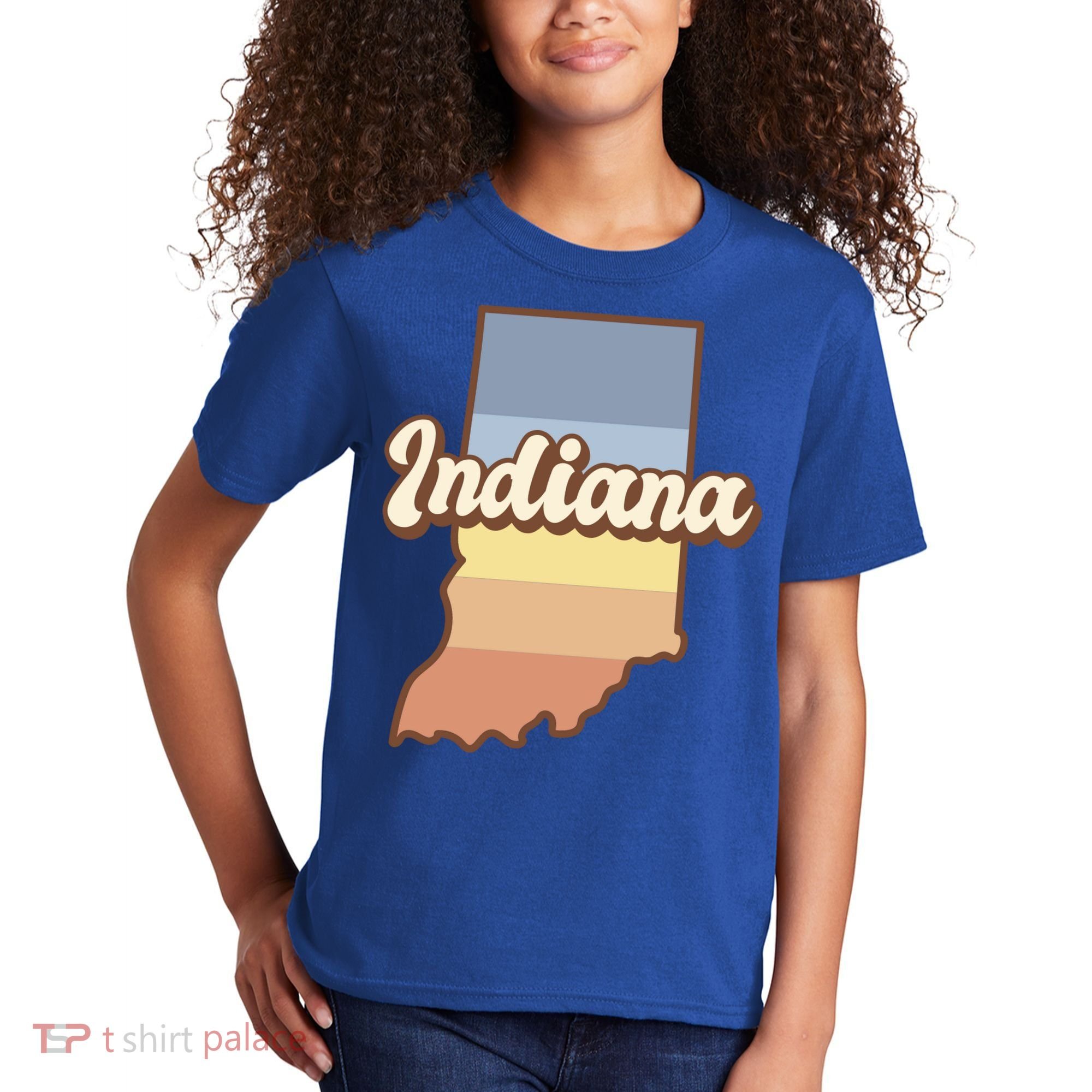 Indiana Retro Sunset Logo Kids T-Shirt