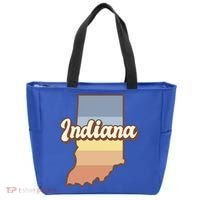 Indiana Retro Sunset Logo Tote Bag thumb 0