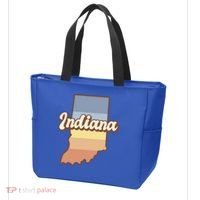 Indiana Retro Sunset Logo Tote Bag thumb 3