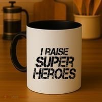 I Raise Super Heroes Proud Super Mom Super Dad Cute Gift Coffee Mug thumb 4