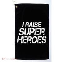 I Raise Super Heroes Proud Super Mom Super Dad Cute Gift Golf Towel thumb 0