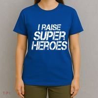 I Raise Super Heroes Proud Super Mom Super Dad Cute Gift T-Shirt thumb 4