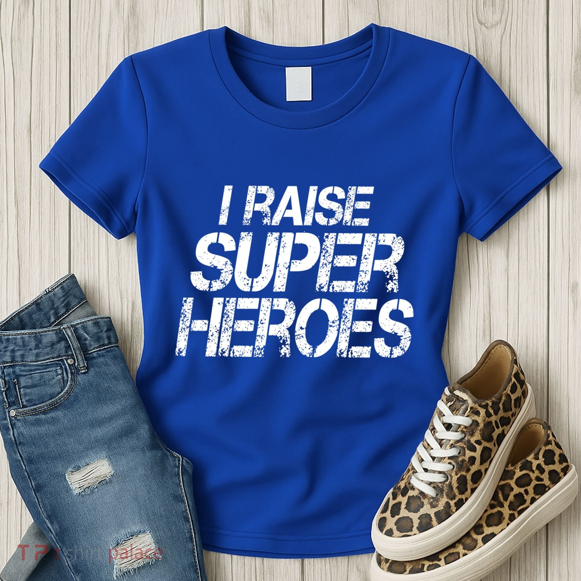 I Raise Super Heroes Proud Super Mom Super Dad Cute Gift Women's T-Shirt